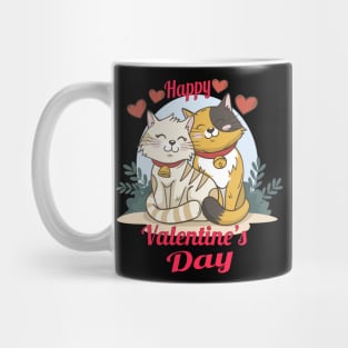 cute cat happy valentines day unisex t-shirt Mug